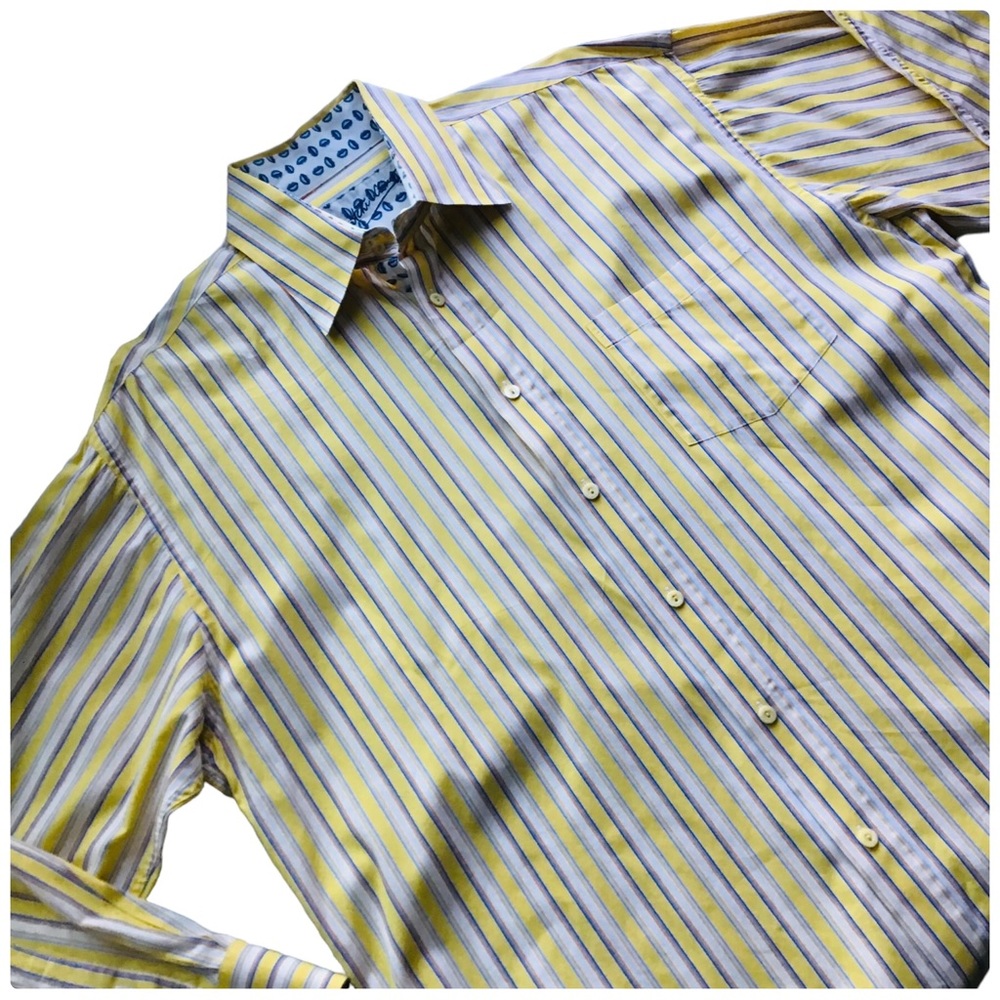 Bugatchi Uomo Designer Button Up Long Sleeve Mens… - image 5